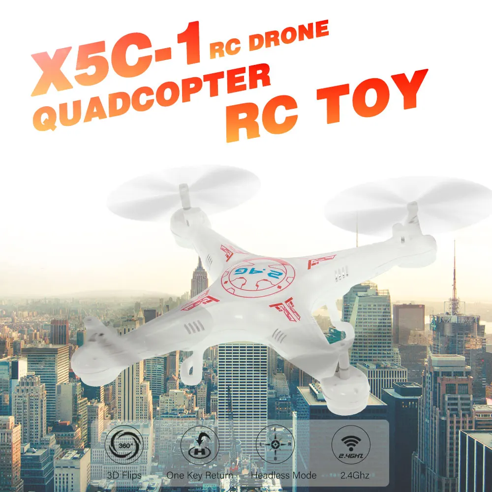 X5C-1 Радиоуправляемый Дрон 720 P камера 2 4 ГГц Безголовый режим 3D флипс один ключ