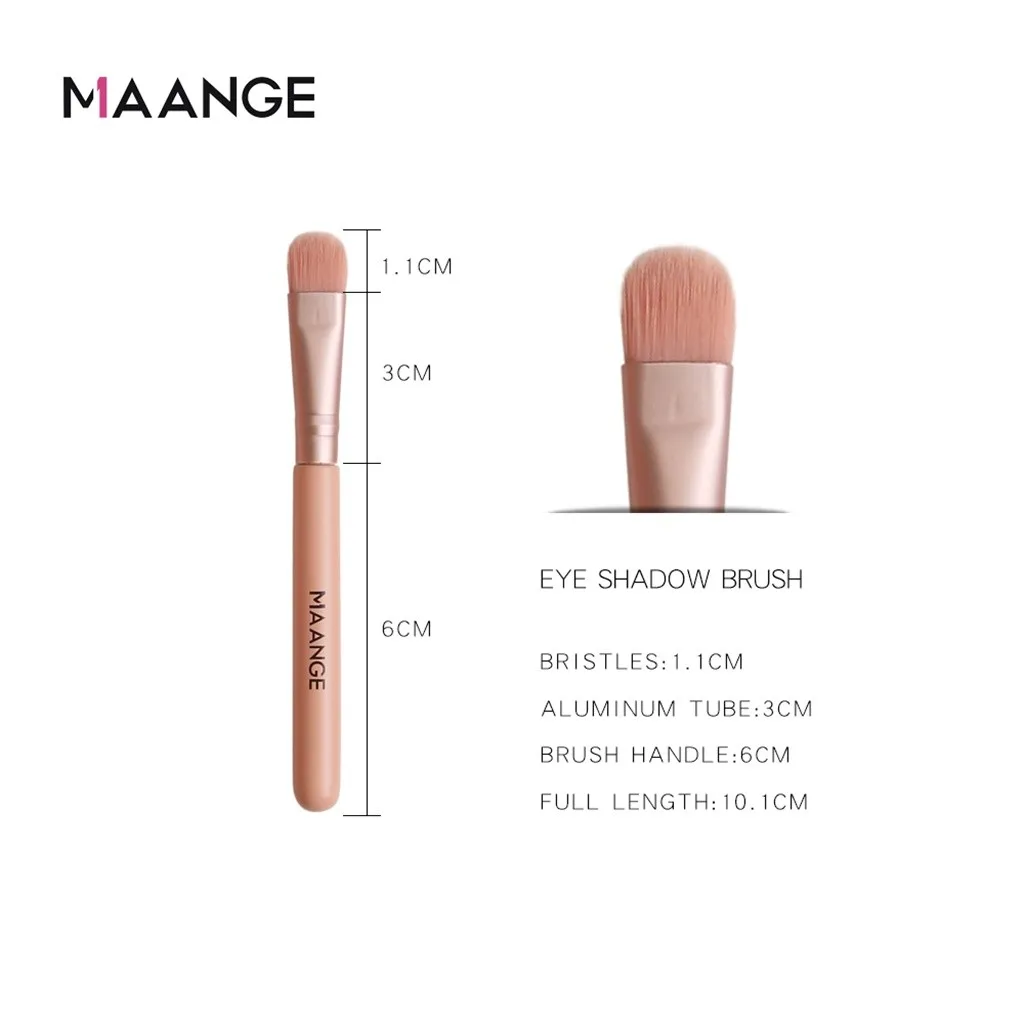 MAANGE, 4 шт., мини кисти для макияжа, набор, Профессиональная деревянная ручка, румяна, тени для век, кисть для основы, инструменты для макияжа, Maquillaje L58