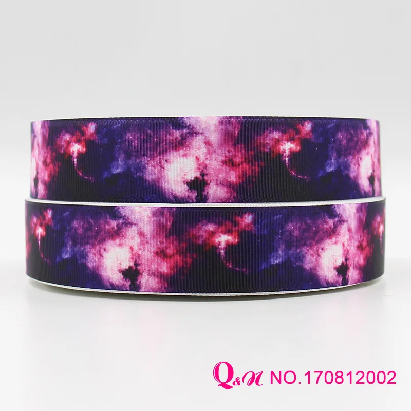 10 ярдов в партии 22 мм 25 38 75 с принтом galaxy design grosgrain | Дом и сад