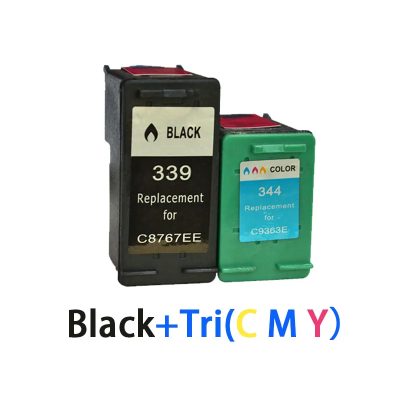 Совместимый телефон XiongCai 339 344 Photosmart 2575 2610 8050 8150 Deskjet 460 5940 6540 6620 принтеры для HP344 |