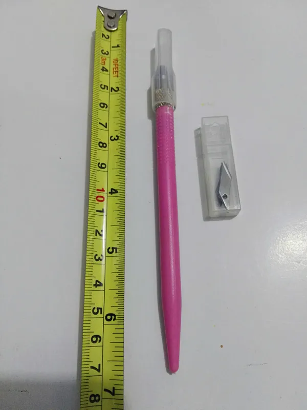 1 шт. нож Hobby с 12 запасными лезвиями для точной резки и обрезки бумажного пластика