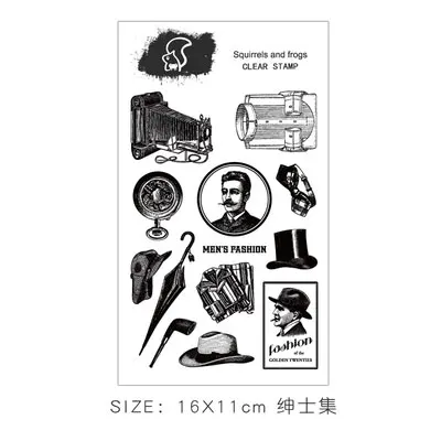 A6 Винтажный маркер, прозрачный силиконовый штамп для скрапбукинга, сделай сам, декоративный штамп, фотоальбом марки для открытки, Детские канцелярские принадлежности - Цвет: A6