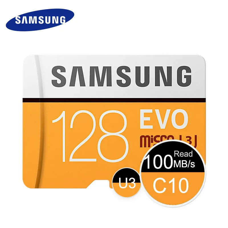 Карта памяти Samsung Micro Sd 32 Гб 64 128 ГБ Sdhc C10 Uhs 1 Max 95 МБ/с./с Tf карта Evo Sdxc U1/u3 4k Class 10|Карты