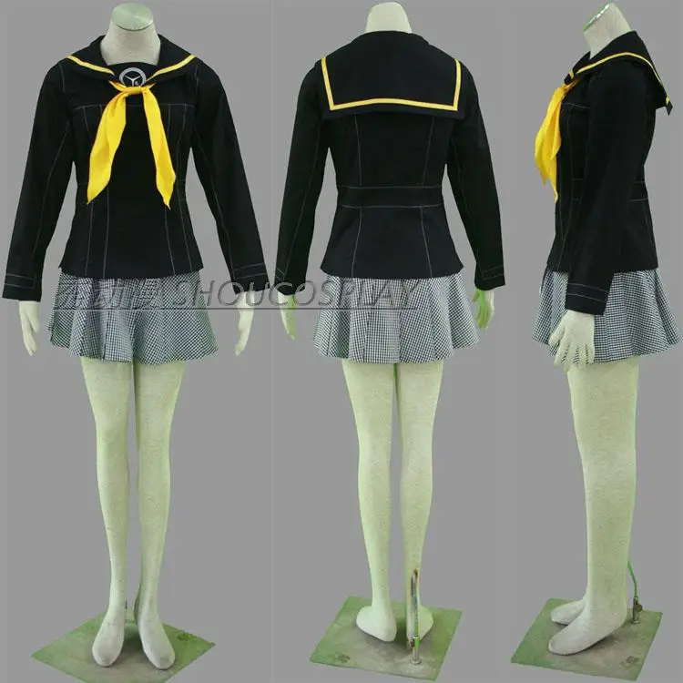 Shin Megami Tensei Persona 4 анимация Yukiko Amagi Kujikawa школьная форма для девочек косплей костюм