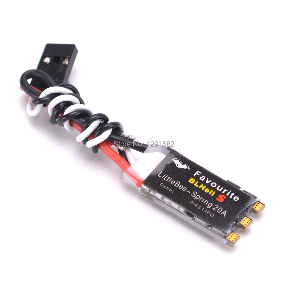 FVT LITTLEBEE BLHeli s SPRING 20A ESC 2 4S поддерживает Mulitshot DSHOT Oneshot42 OneShot125 для QAV X 214 Martian II 220