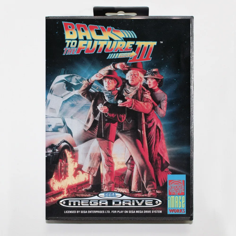 

16 бит Sega MD игровой Картридж с розничной коробкой-Back to the Future часть III карточная игра для Megadrive бытие системы
