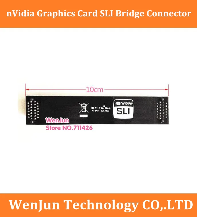 

best price High Quality nVidia Card SLI Bridge PCI-E Graphics Connector 10CM Bridge connection for Video Card--2pcs/lot