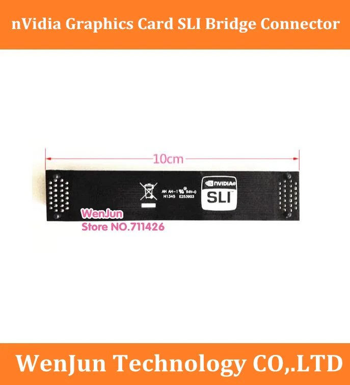 Лучшая цена Высокое качество nVidia карта SLI мост PCI E Графический Разъем 10 см