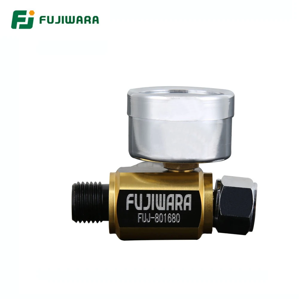 FUJIWARA пистолет-распылитель барометр регулятор клапан Защита окружающей среды манометр воздуха на входе G1/4 выход воздуха G1/4