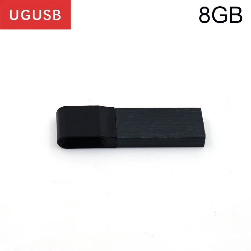 Бизнес черный металл Usb флеш накопитель логотип флешки персонализированные memory