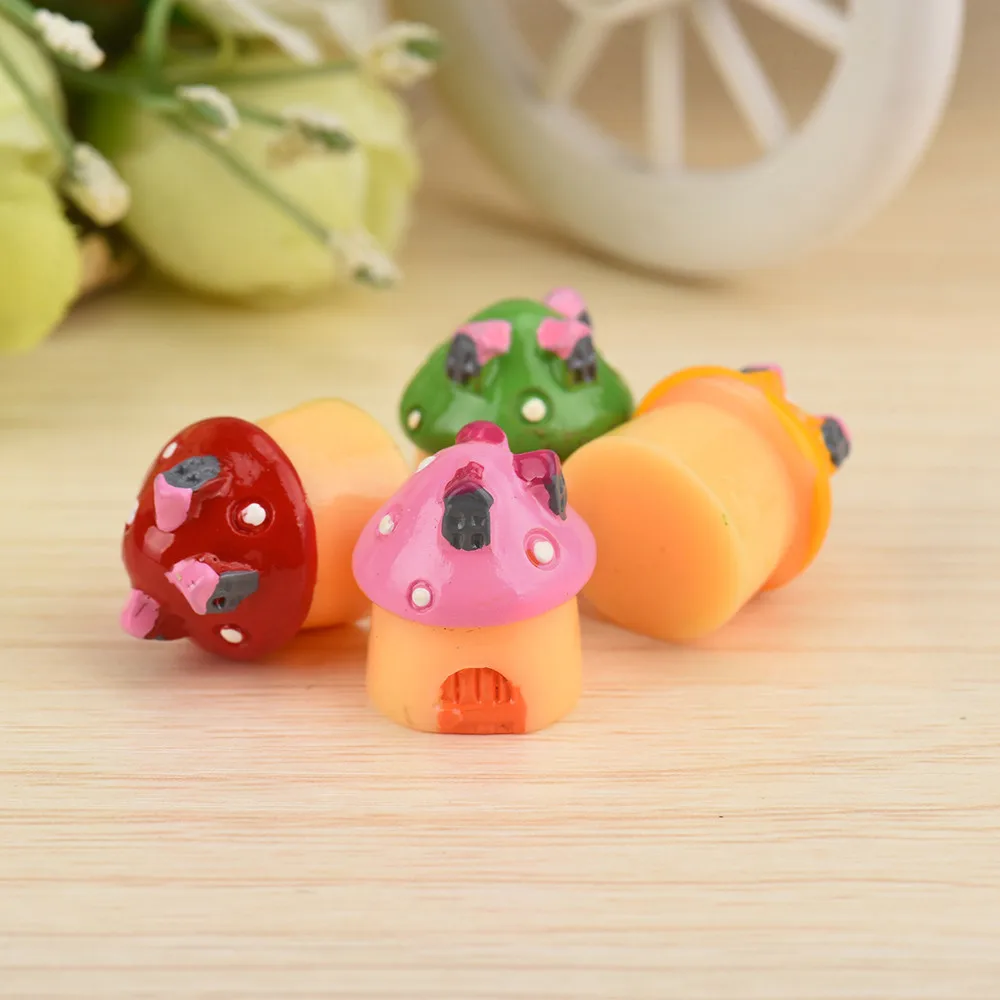 2 шт. гриб миниатюрный садовое Украшение DIY ремесло горшок Фея кукольный домик