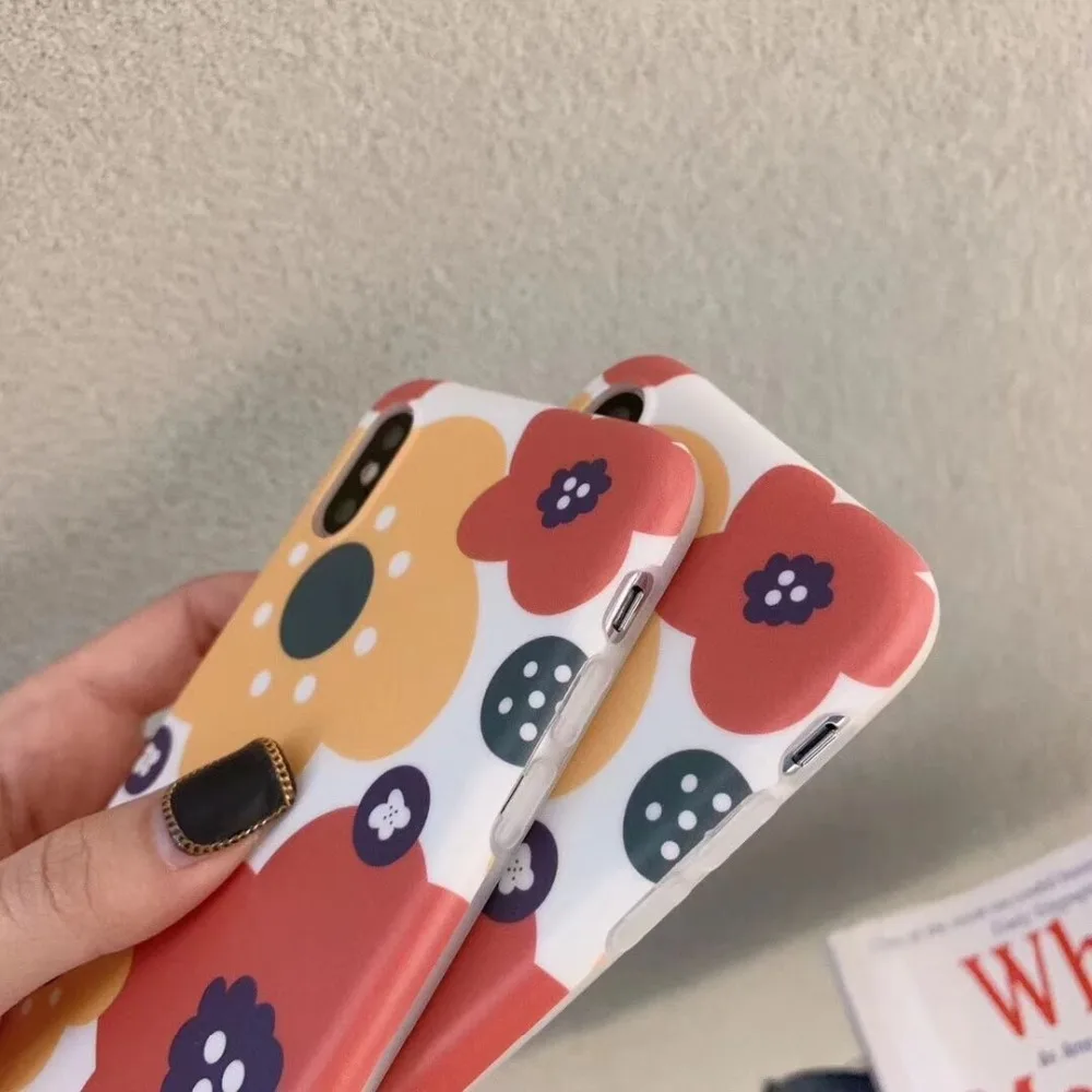 Ourpho INS Модный чехол для iPhone X XR XS MAX в стиле ретро с принтом 6 6s 7 8 plus|Чехлы-накладки| |