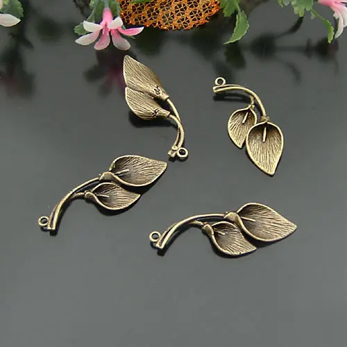 10 шт. латунные подвески с покрытием из матового серебра 33 х14 мм|pendant charm holder|charming