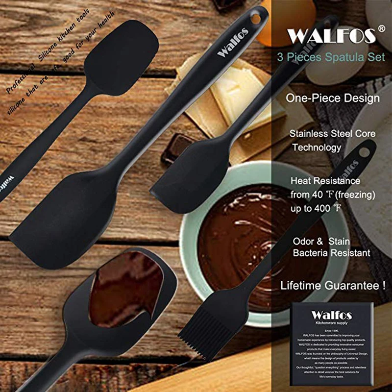 5 шт./компл. набор силиконовых шпателей WALFOS для пищевых продуктов