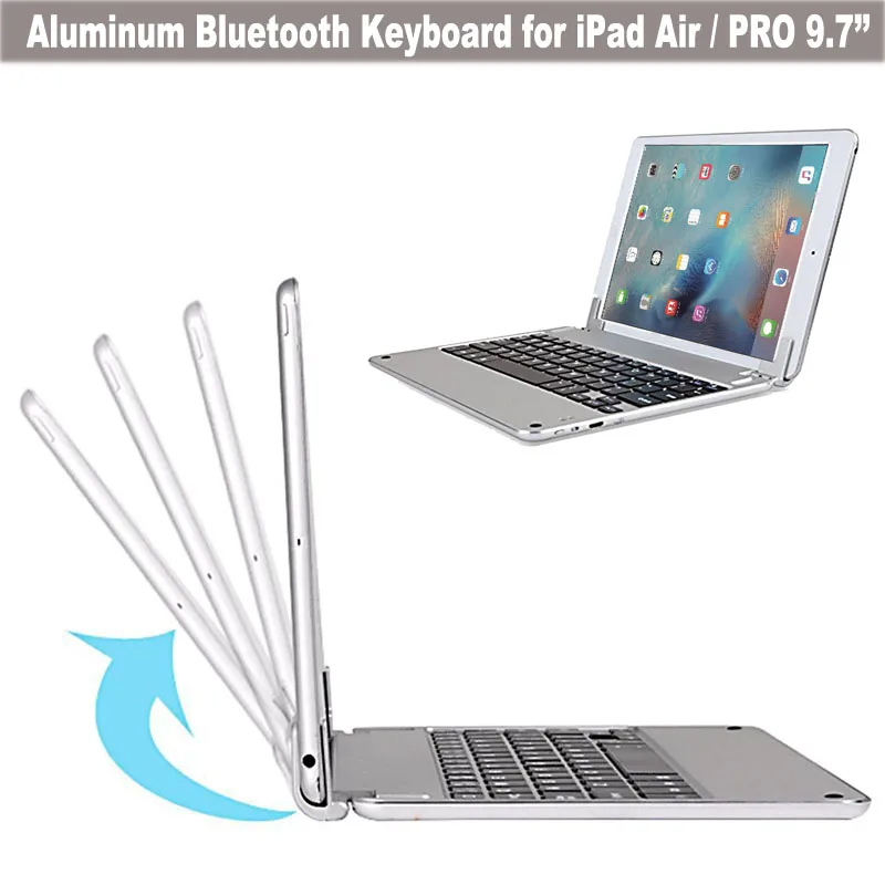 Беспроводная копировальная Bluetooth клавиатура из алюминиевого сплава с док