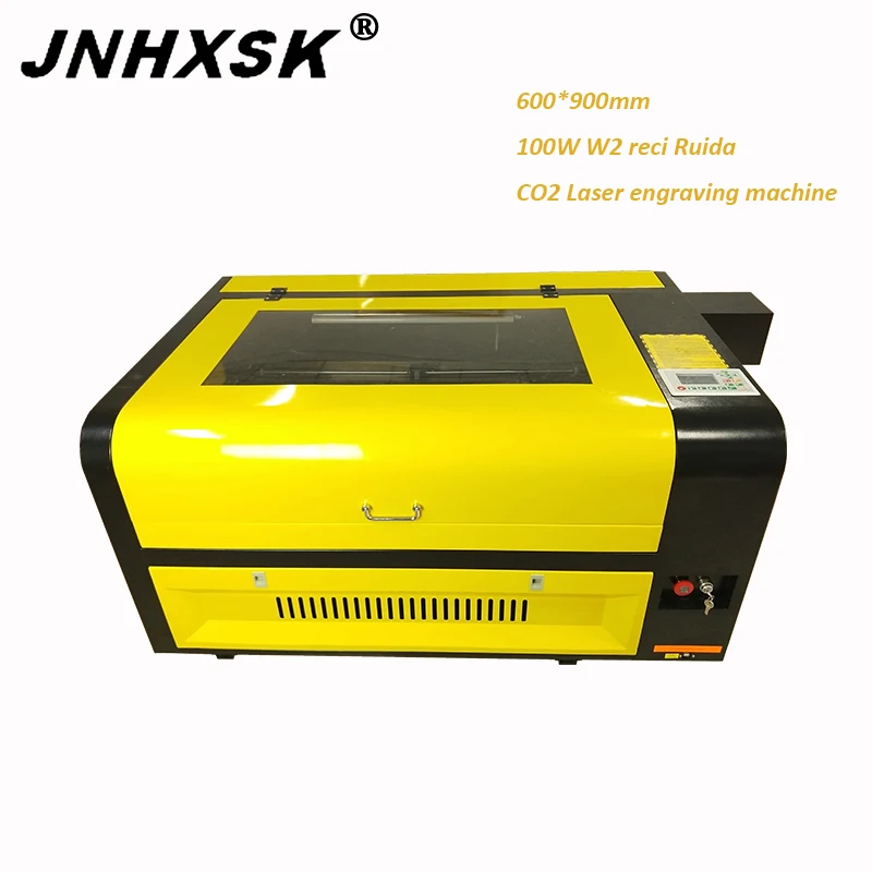 Станок лазерной резки с ЧПУ JNHXSK 100 Вт 3d лазерная гравировальная машина для ткани