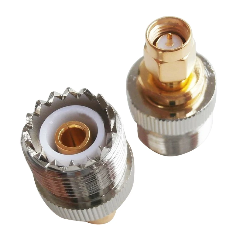 2х SMA Штекерный UHF Женский SO239 SO 239 Соединительный штекер RF адаптер соединяемый PL 259