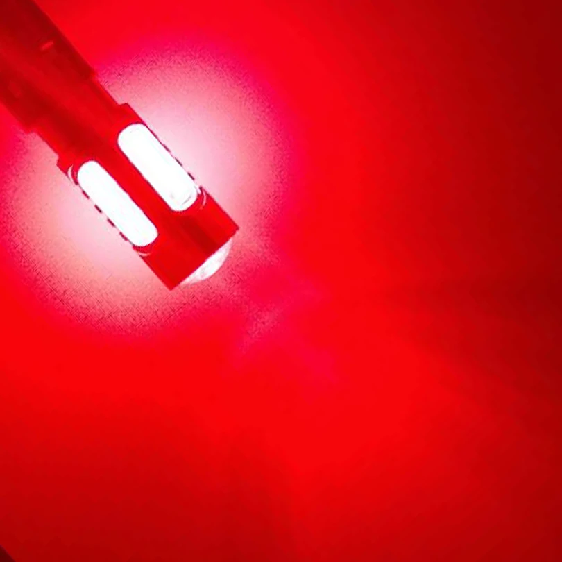 Red 2 шт. 1156 P21W Автомобильный светодиодный указатель поворота светильник s 5 высокого Мощность COB дневные ходовые огни светильник BA15S задние фонари S25 7506 12498 - Испускаемый цвет: Red