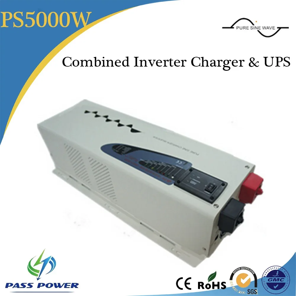Фабрика продает dc 24 v/48 v к ac 110 v/220 низкая частота 5000w Чистая синусоида гибридный