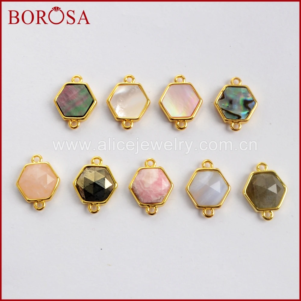 BOROSA 10 шт. маленькие шестигранные многофункциональные граненые камни друзовые