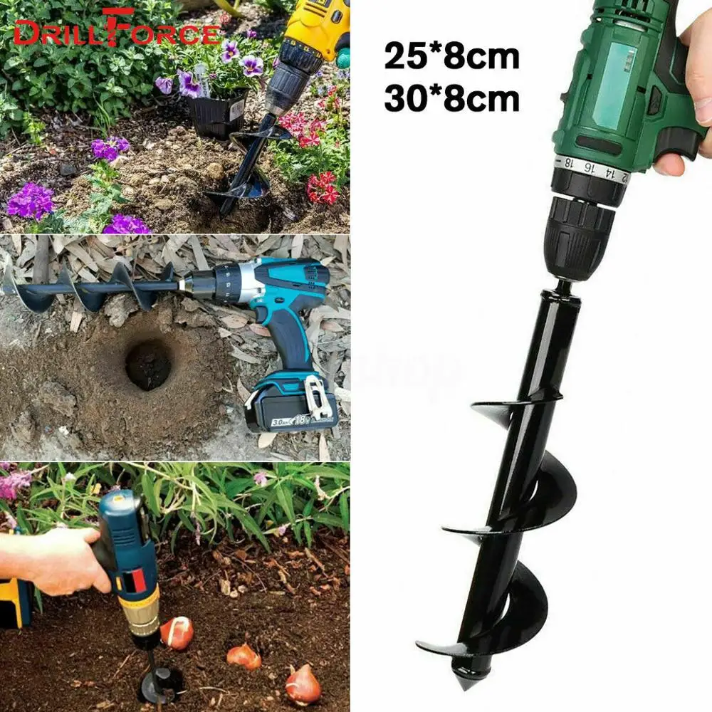Садовый плантатор Drillforce спиральное сверло с шестигранным валом для буровых