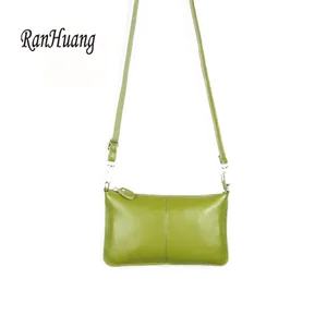 Сумка на плечо RanHuang женская из натуральной кожи, повседневный клатч из воловьей кожи, мессенджер карамельных цветов, 2022