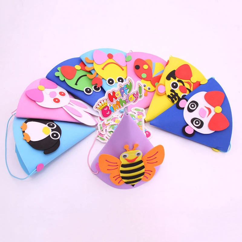 EVA картонная детская шапка для дня рождения с животными Рождественская вечеринка