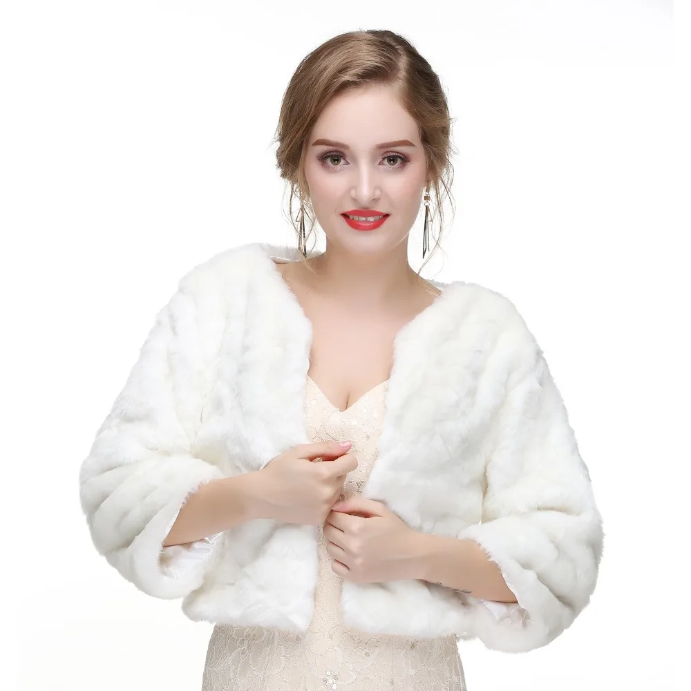 Forevergracedress элегантное мягкое свадебное болеро из искусственного меха для невесты