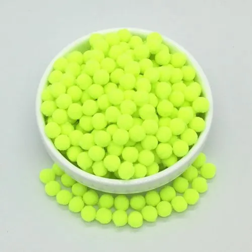 30 Bright yellow 480 шт, 8 мм, мини пушистые мягкие помпоны, шарики для рукоделия, художественные изделия, помпон ручной работы, цветы, венки, принадлежности для шитья, аксессуары для одежды, 20 г - Color: 30 Bright yellow