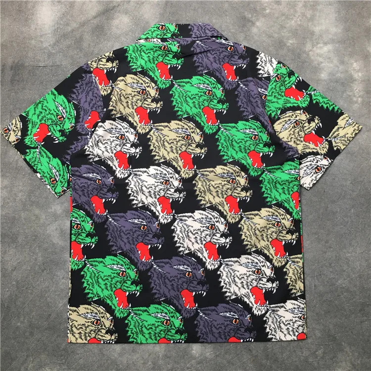 Новинка 2019 модные рубашки поло в стиле хип-хоп с принтом злого волка хлопковая