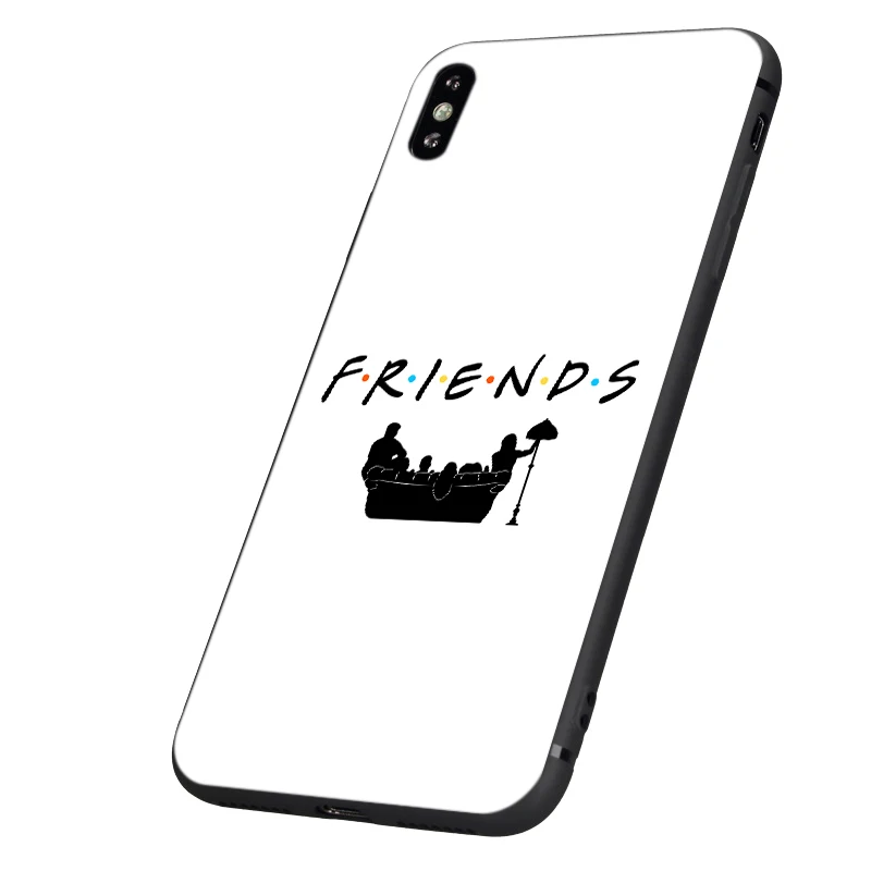 Черный чехол ТПУ для iphone 5 5s se 6 6s 7 8 plus x 10 силиконовый чехол для iphone XR XS 11 pro MAX Friends сериал ТВ шоу Sitcom