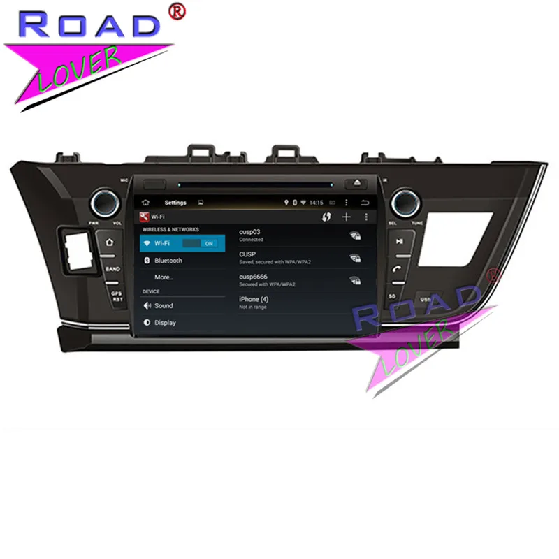 Roadlover Android 9 0 Автомобильный мультимедийный DVD плеер радио для Toyota Corolla 2013 Стерео GPS