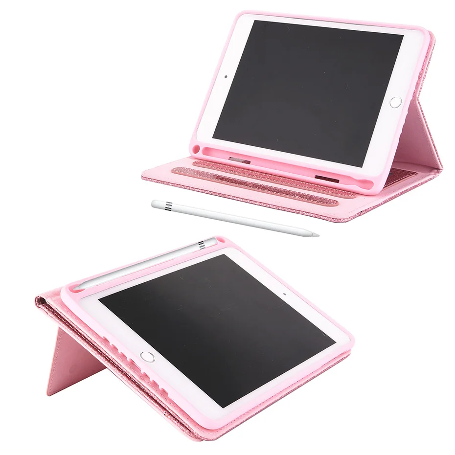 Glitter Case for iPad Mini 4 with Pencil Holder Bling Sparkle Girly PU Leather Full Body Protective Cover 7.9 | Компьютеры и офис