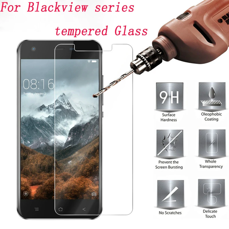Закаленное стекло 9H для Blackview BV7000 BV8000 BV9000 BV6000 Pro P2 lite P6000 A5 A8 Max 2 шт. защитная пленка