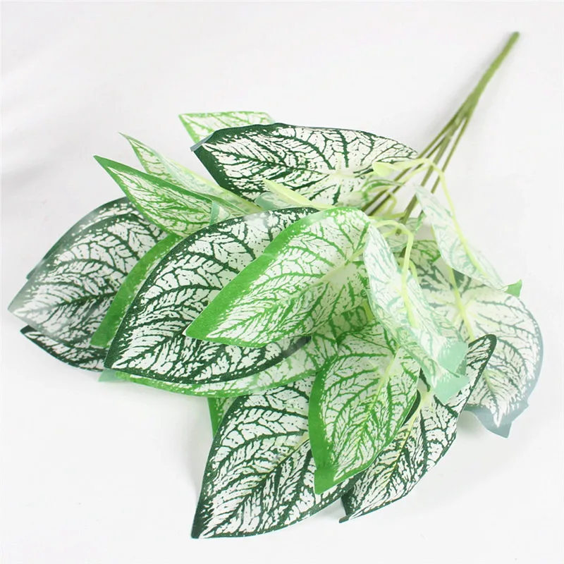white green Искусственные зеленые растения, декоративные украшения для стен, пластиковые лужайки, свадебные украшения для дома - Цвет: white green