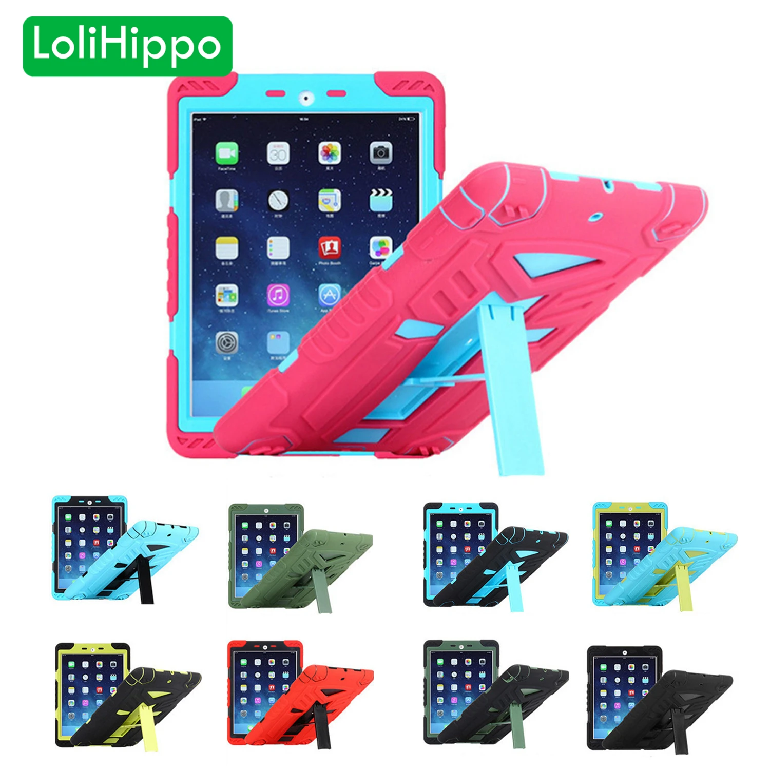 LoliHippo Водонепроницаемый противоударный Защитный чехол для Apple iPad 2/3/4 A1460 A1459 A1458 9 7