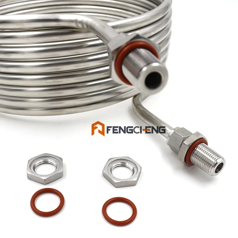 25 'x 1/2 &quotWeldlss HERMS Coil 304 труба из нержавеющей стали диаметр 12&quot|immersion wort chiller|wort