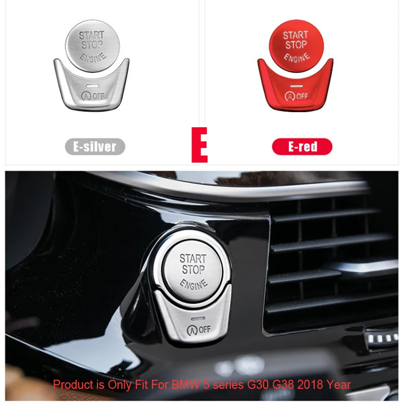 

Car Multimedia Buttons Cover ABS Interior Decorations Scratch Resistant Car Styling Airspeed for BMW 5 Series G30 528i 530i 540i
