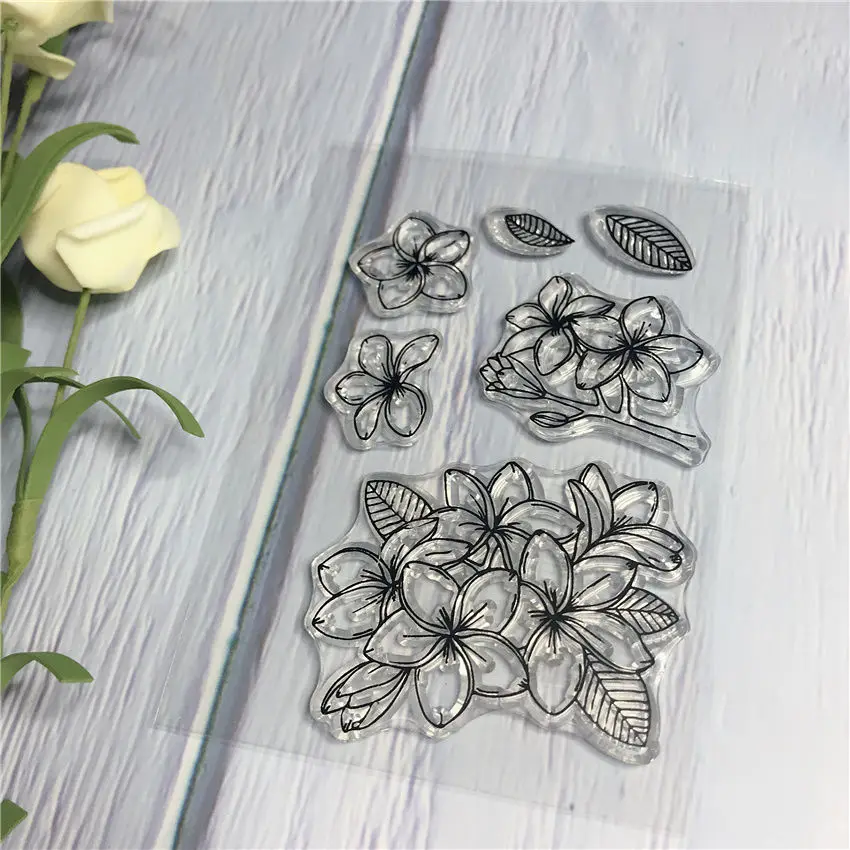 clear stamp 8*10 цветок растение слова Фея силиконовые прозрачные штампы для скрапбукинга и высечки набор/Новинка карточка создание настроения сладкий штамп - Цвет: clear stamp