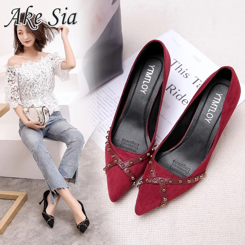 Новинка лета 2020 пикантные сандалии с острым носком на высоком каблуке женские