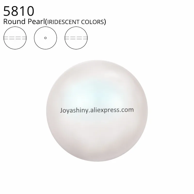 White-PR-(001-969) Оригинальные кристаллы от Swarovski 5810 переливающиеся цветные жемчужные бусинки с полным отверстием для изготовления ювелирных изделий шитье бисером вязание своими руками дизайн ногтей - Цвет: White-PR-(001-969)
