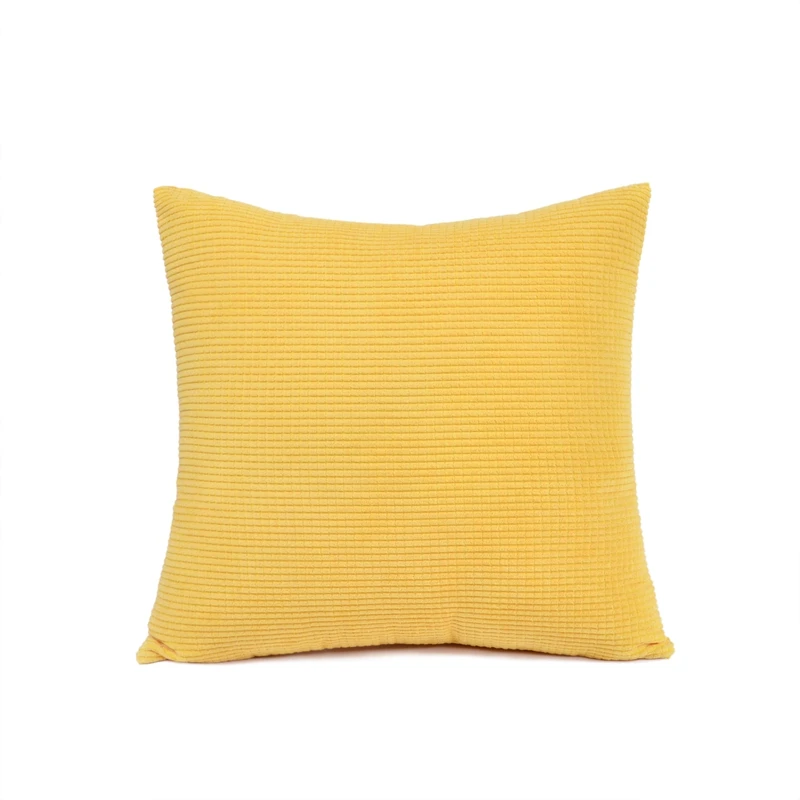 Современная Стильная однотонная Вельветовая наволочка для дивана кровати