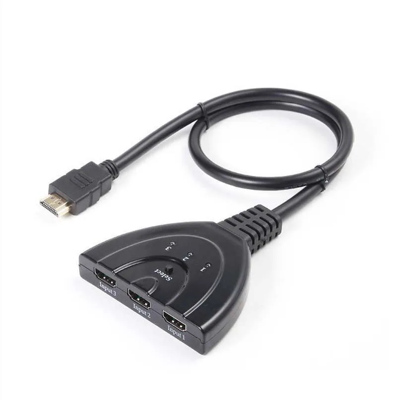 Новый 3 порта HDMI коммутатор в 1 из 1080 P концентратора V1.4B Переключатель Splitter