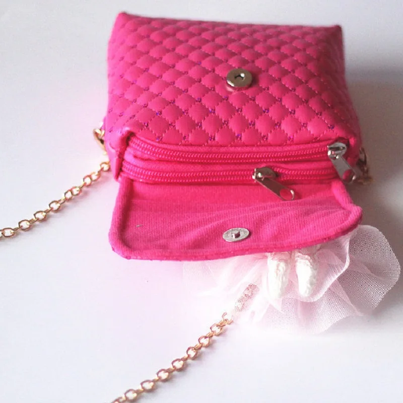 Искусственная кожа вязаный мультфильм принцесса Детские кошельки женские сумки