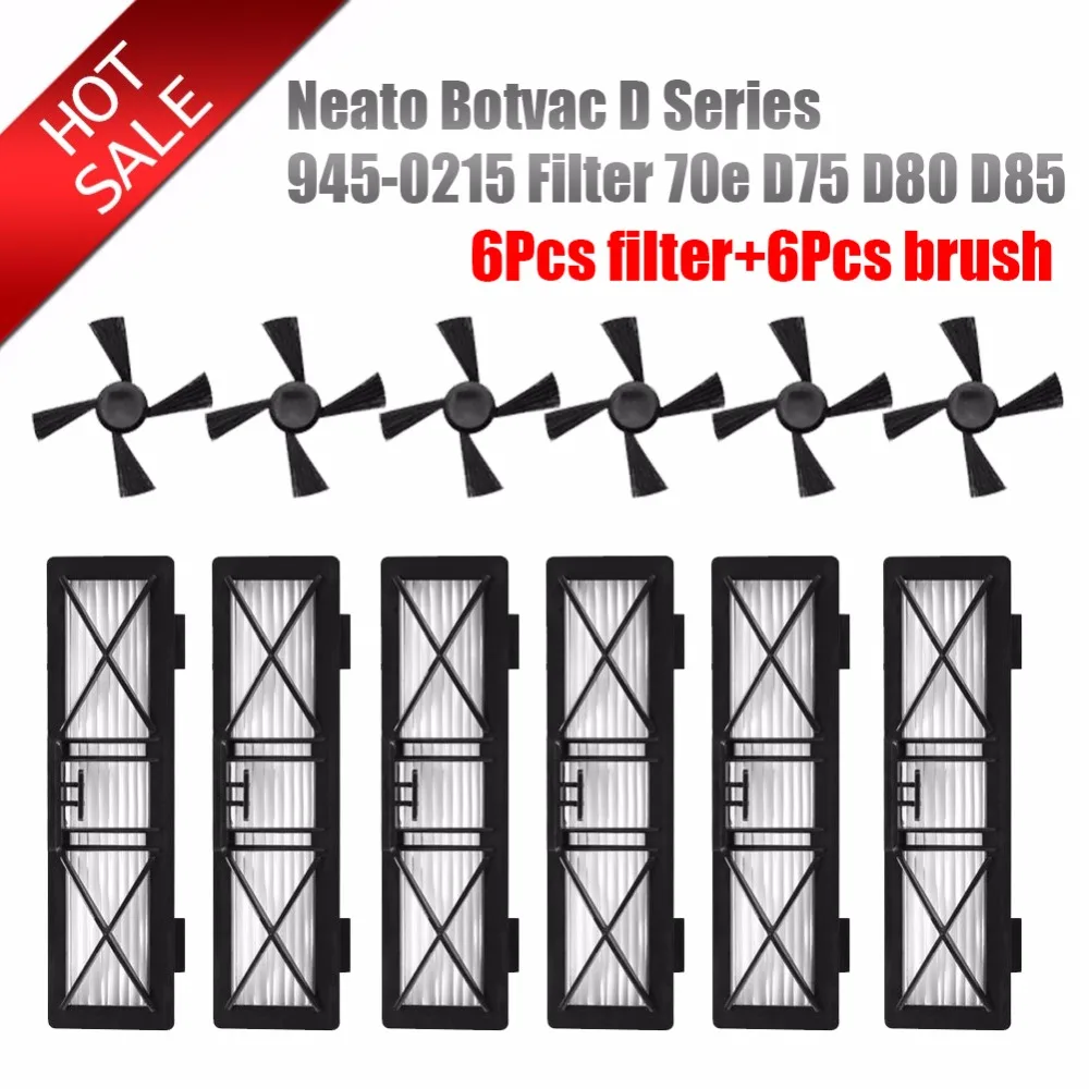 6 шт. детали для пылеулавливателя Neato Botvac D Series 945-0215 70e D5 D75 D80 D85 | Бытовая техника
