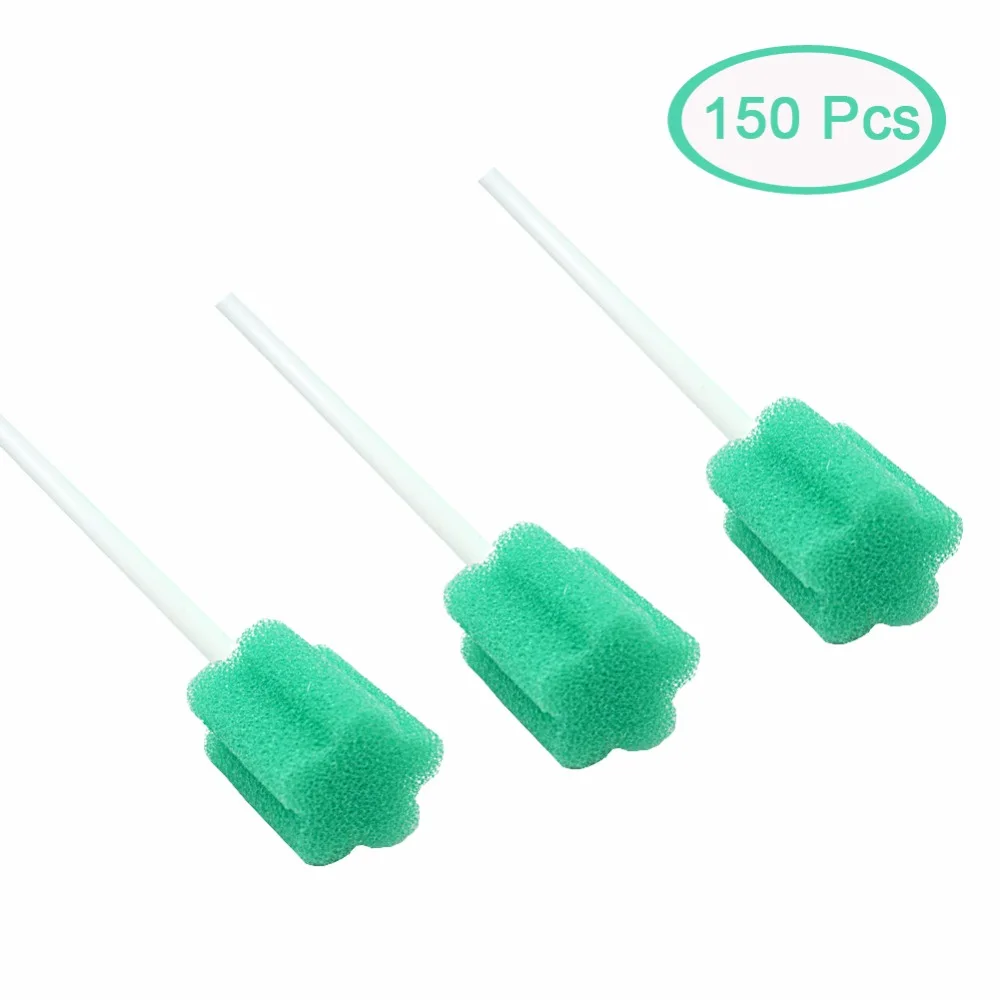 

MUNKCARE одноразовые оральный Swabsticks для пациента рот очистки губчатые тампоны Unflavored & темно-синий в индивидуальной упаковке зеленый