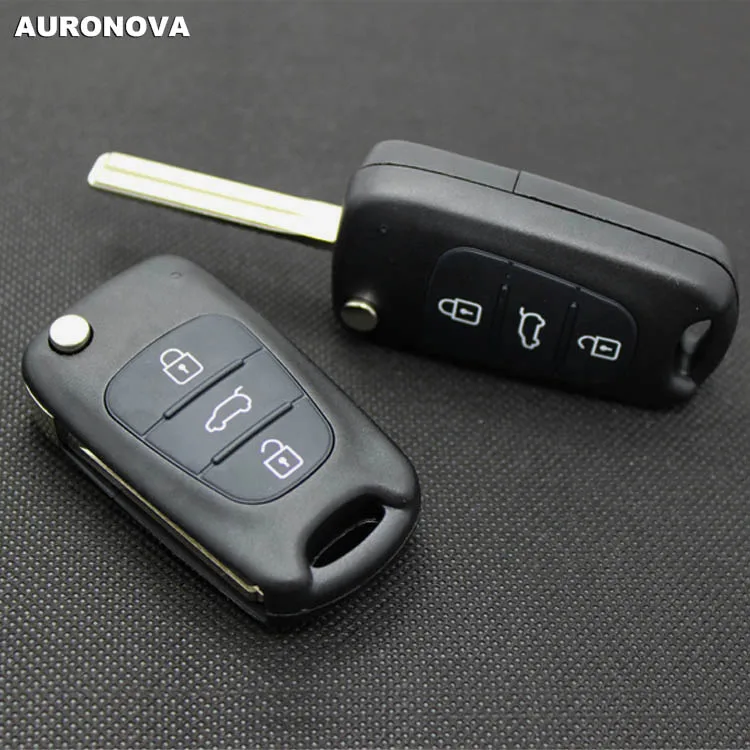 AURONOVA Новый Сменный складной чехол для ключа Hyundai I30 I35 с 3 кнопками|Заготовки