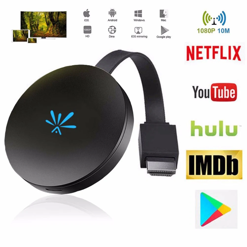 Media Streamer For Phone Mini 2.4G Digital Airplay Adapter Wireless WiFi Video Display Dongle HD G6 Receiver TV Stick |