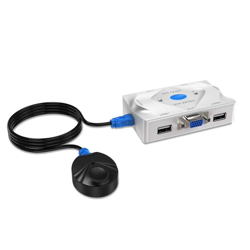 Проводной пульт дистанционного управления MT-Viki 2 порта KVM-переключатель VGA USB