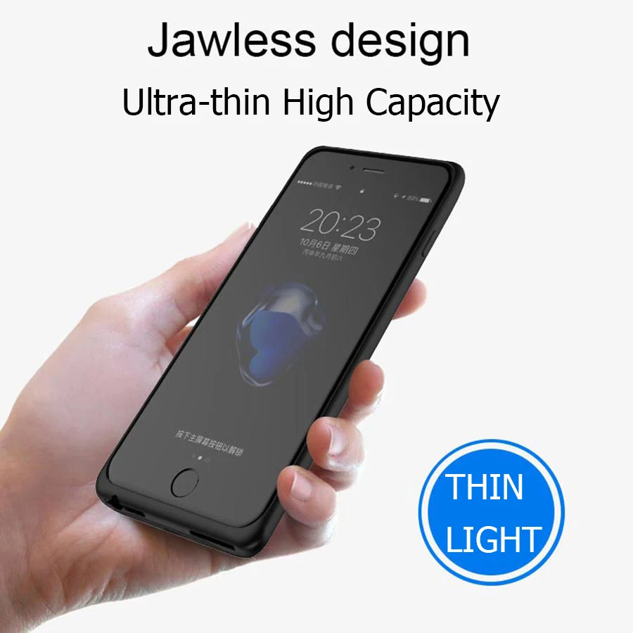 зарядное устройство чехол для iPhone 6 7 8 6s Plus Чехлы аккумуляторов портативного